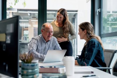 Father & Daughter Preparing For A Family Succession Of Their Business