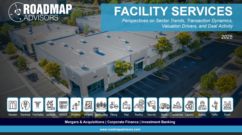 Front page of the Summer Facility Services Report for Roadmap Advisors