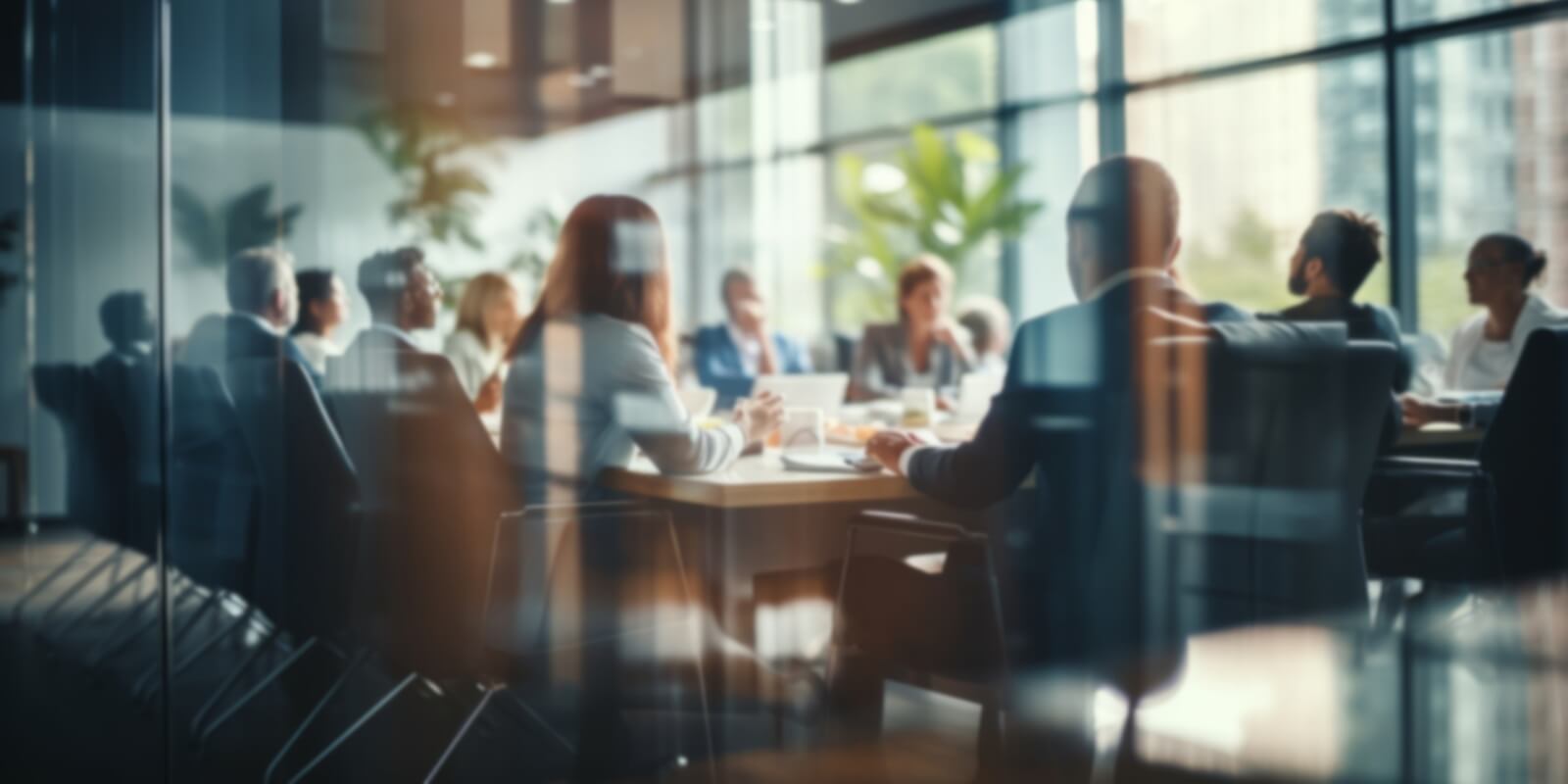 group of business people having a meeting or brainstorming in a boardroom
