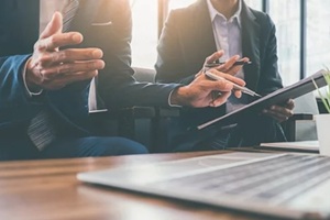 business people at meeting